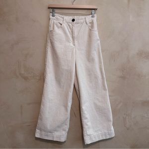 H&M Wide Leg Corduroy Cropped Pants